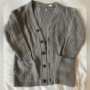 Vintage Levi’s Oversized Chunky Knit Cardigan Grey Wool